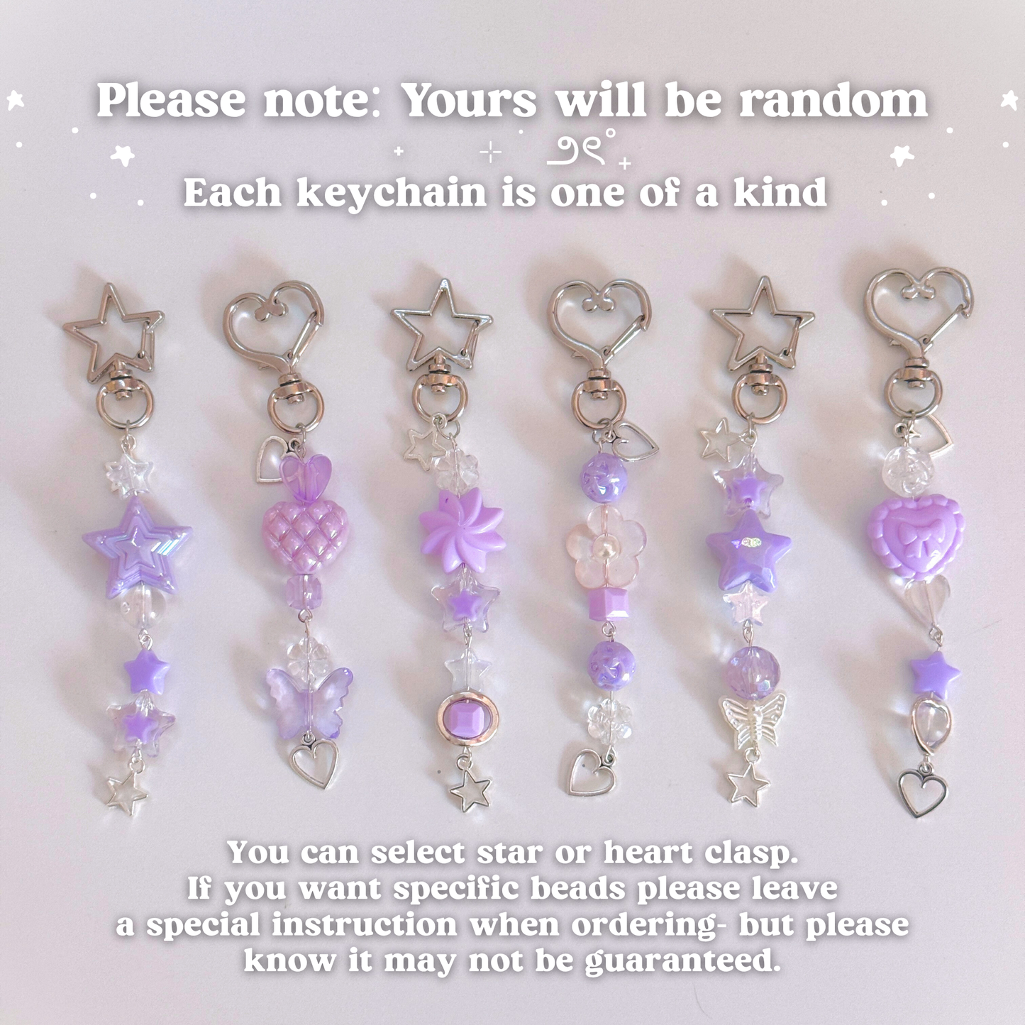 Purple Beaded Scissor Fob