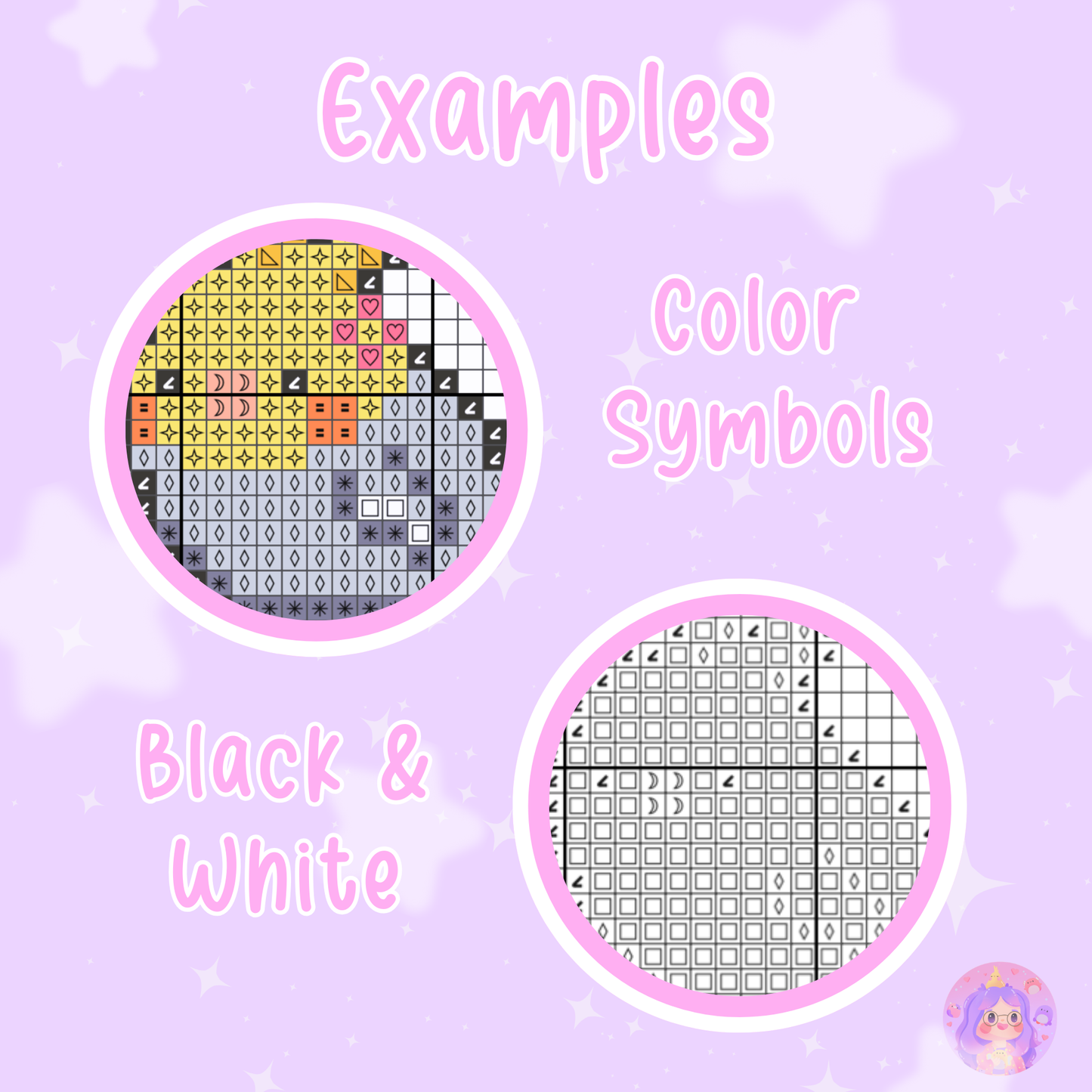 Kirb Pastel Candy Digital Cross Stitch Pattern PDF