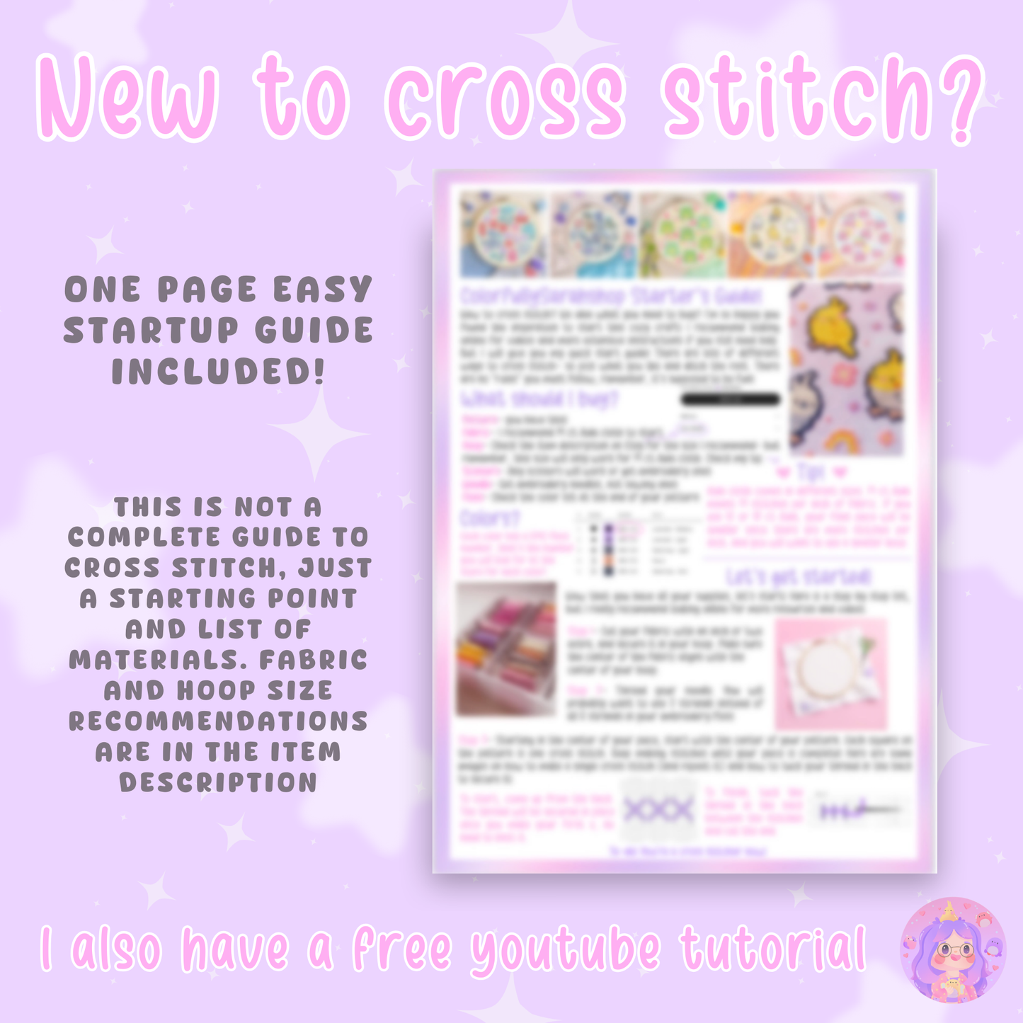 Kirb Pastel Candy Digital Cross Stitch Pattern PDF