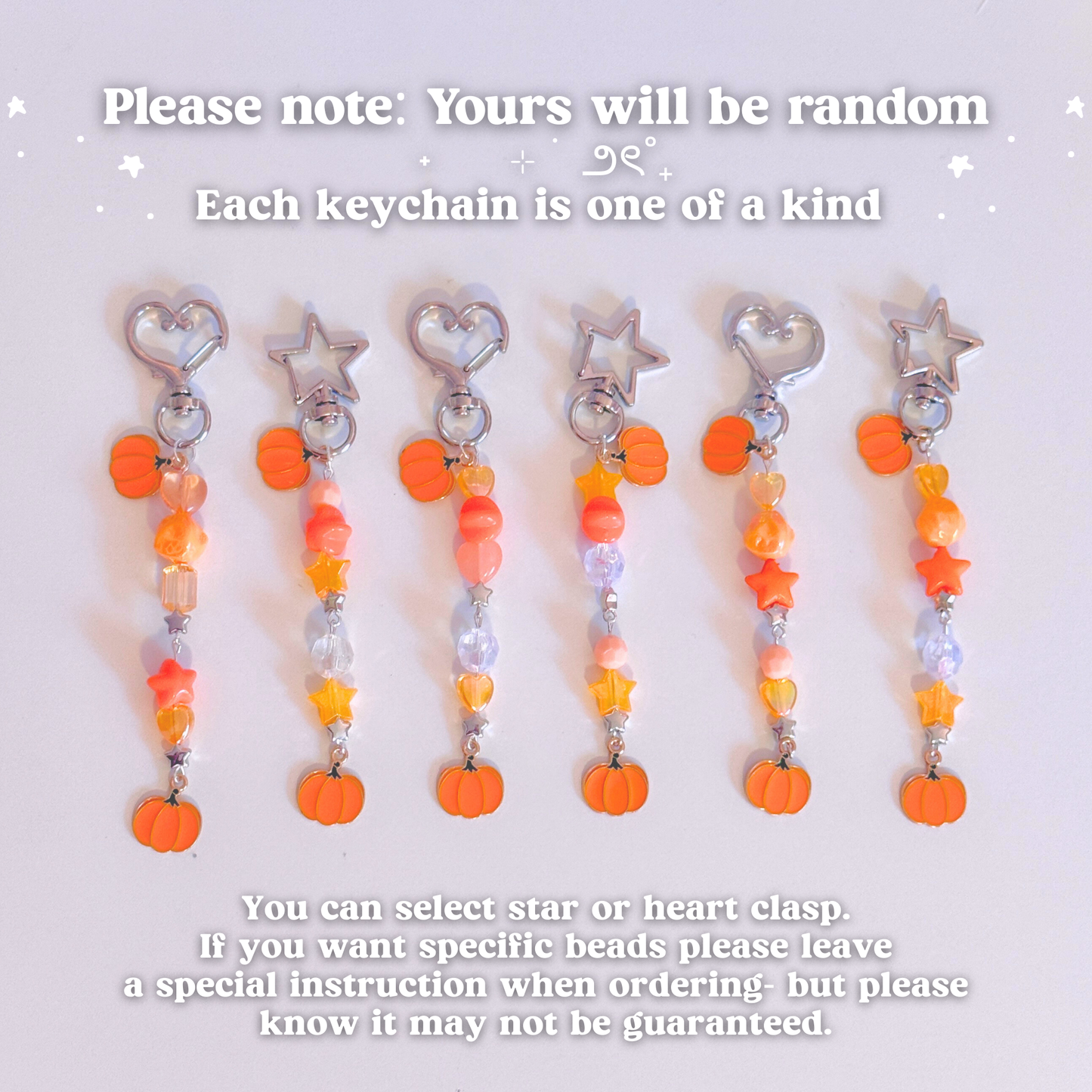 Pumpkin Beaded Scissor Fob