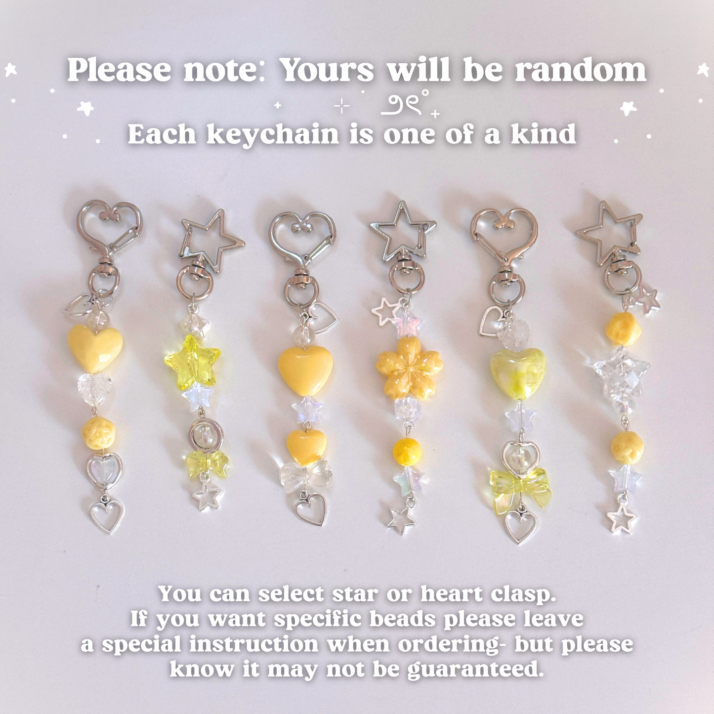 Yellow Beaded Scissor Fob