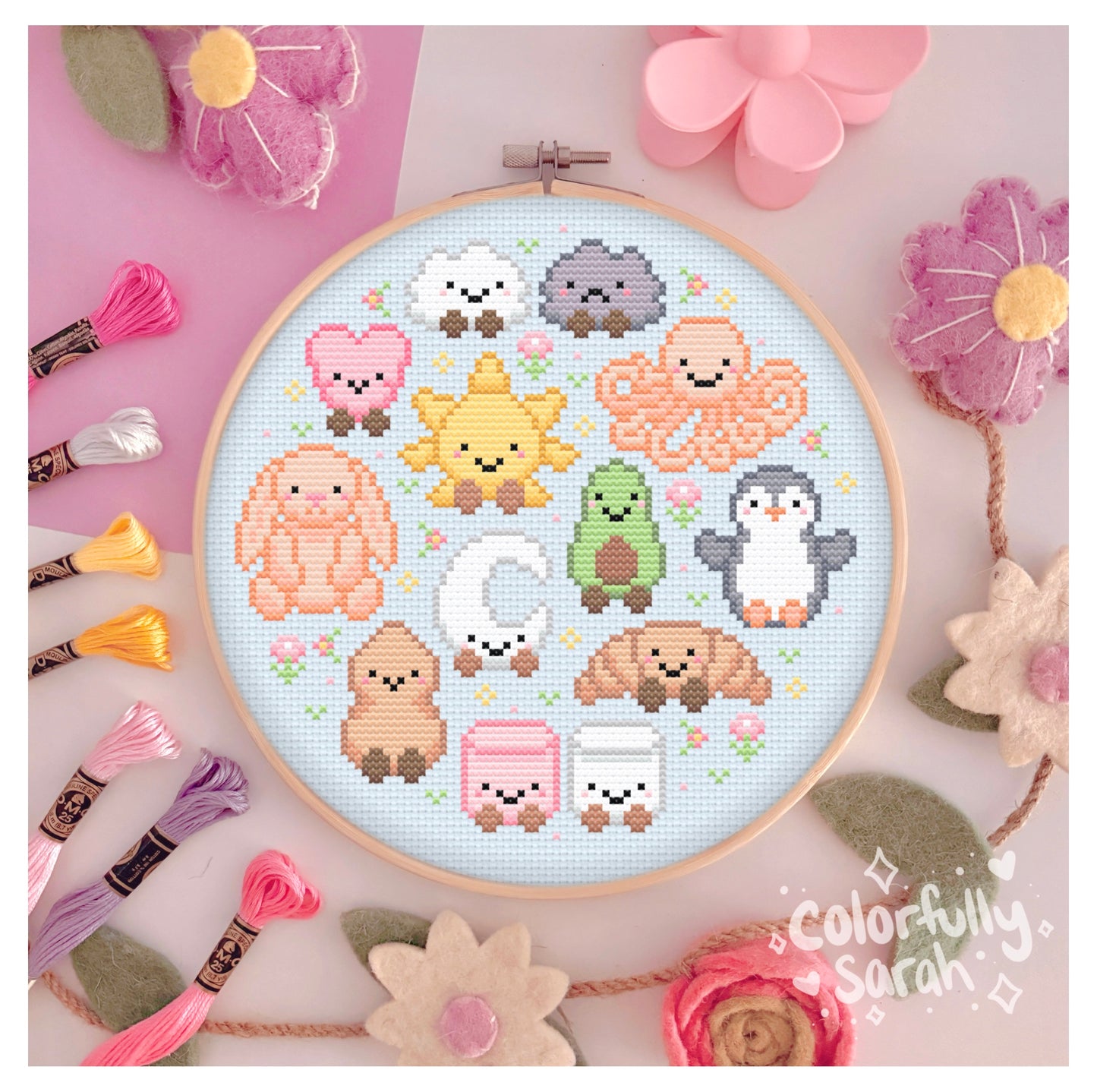 Jelly Plushies Digital Cross Stitch Pattern PDF