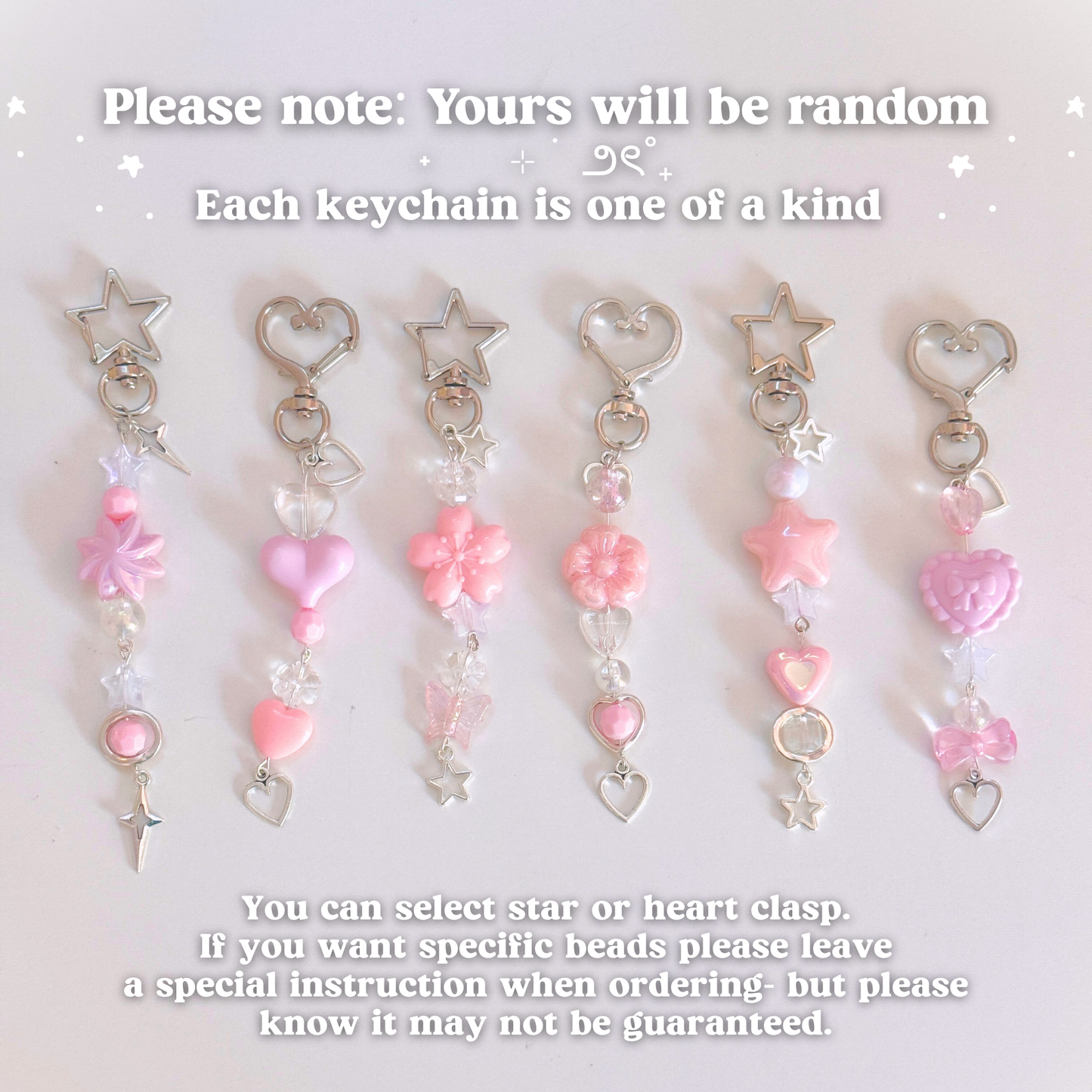 Pink Beaded Scissor Fob