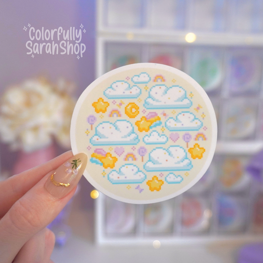 Candy Clouds Sticker