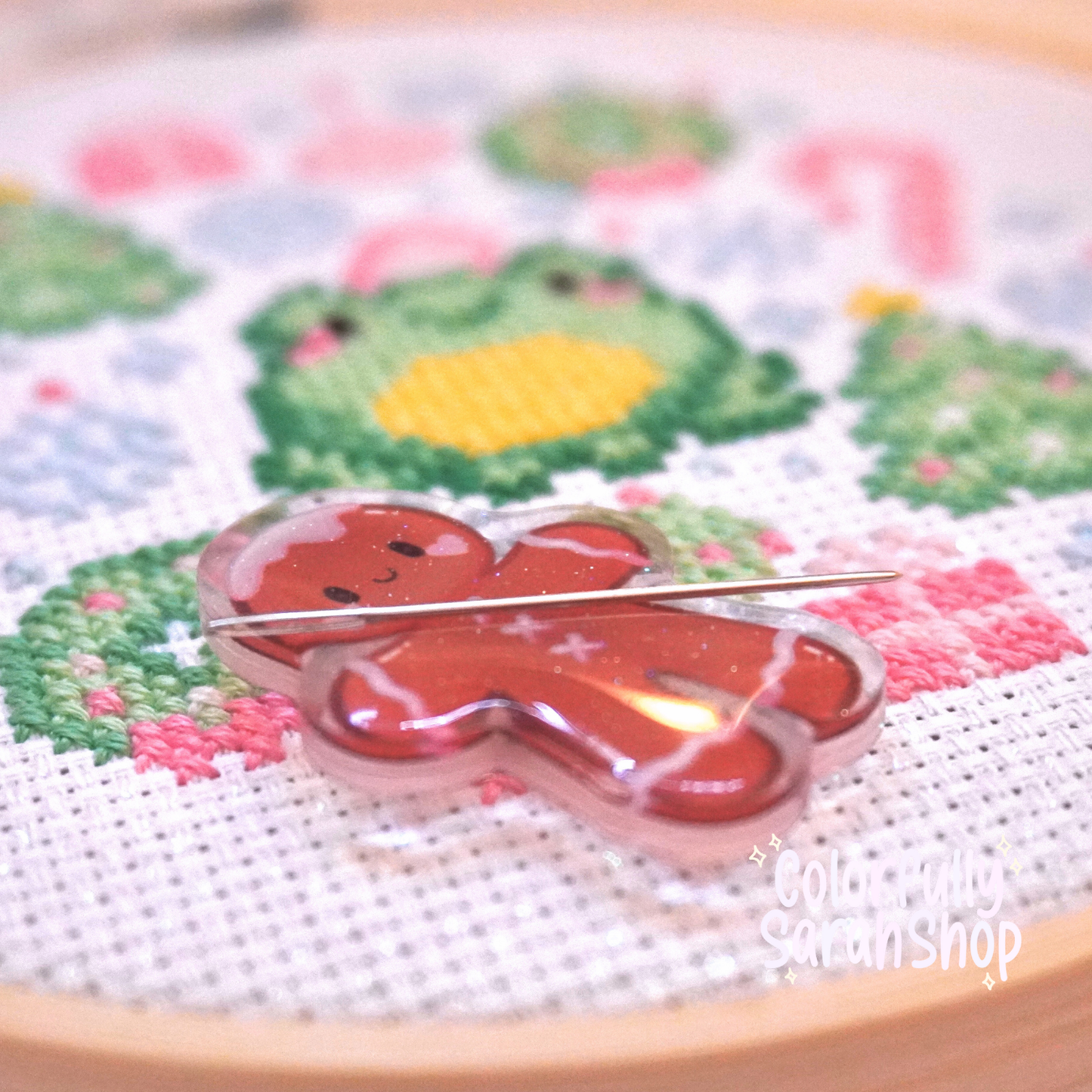 Gingerbread Needle Minder