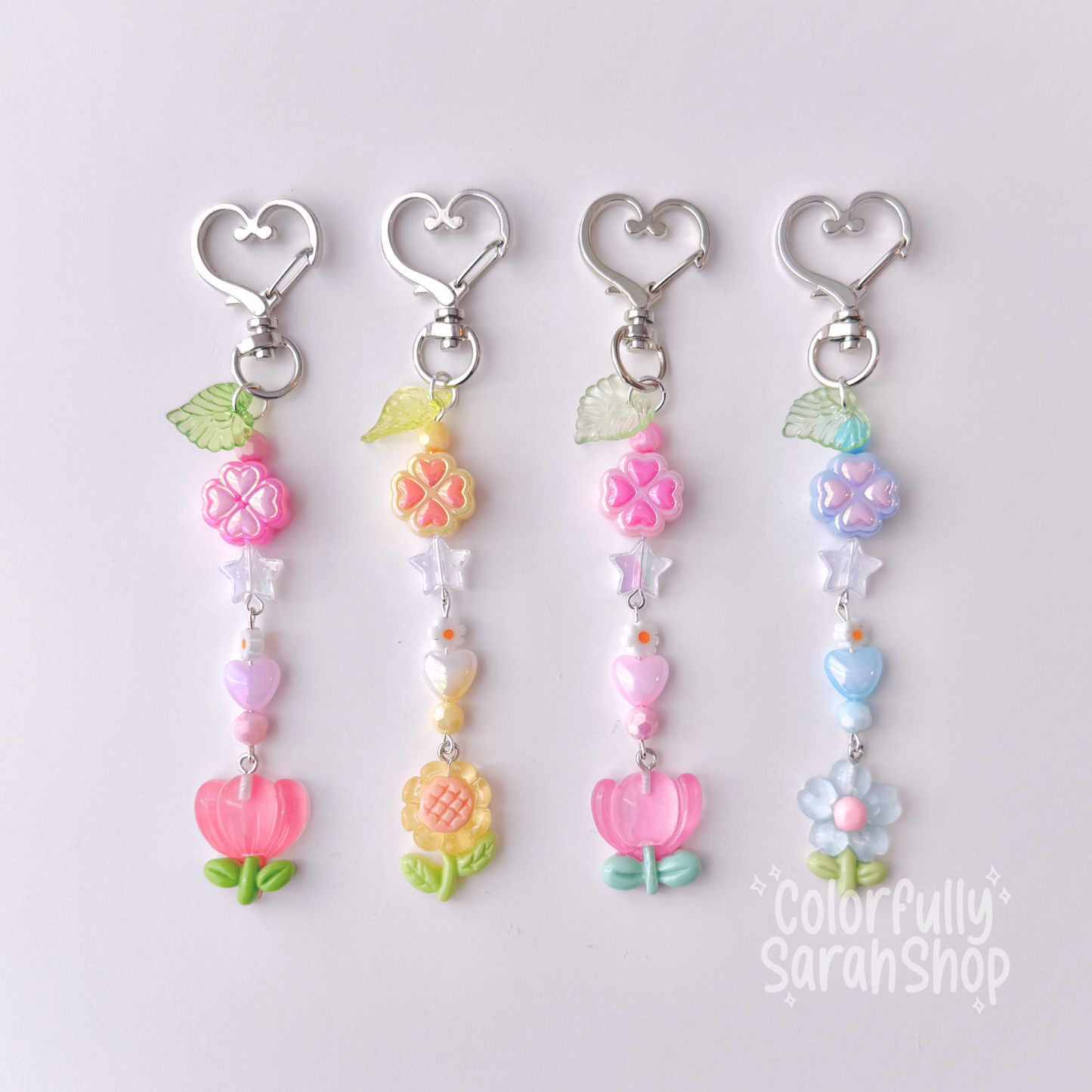 Flower Garden Scissor Fob