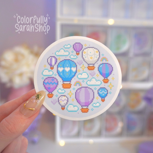 Hot Ait Balloon Sticker