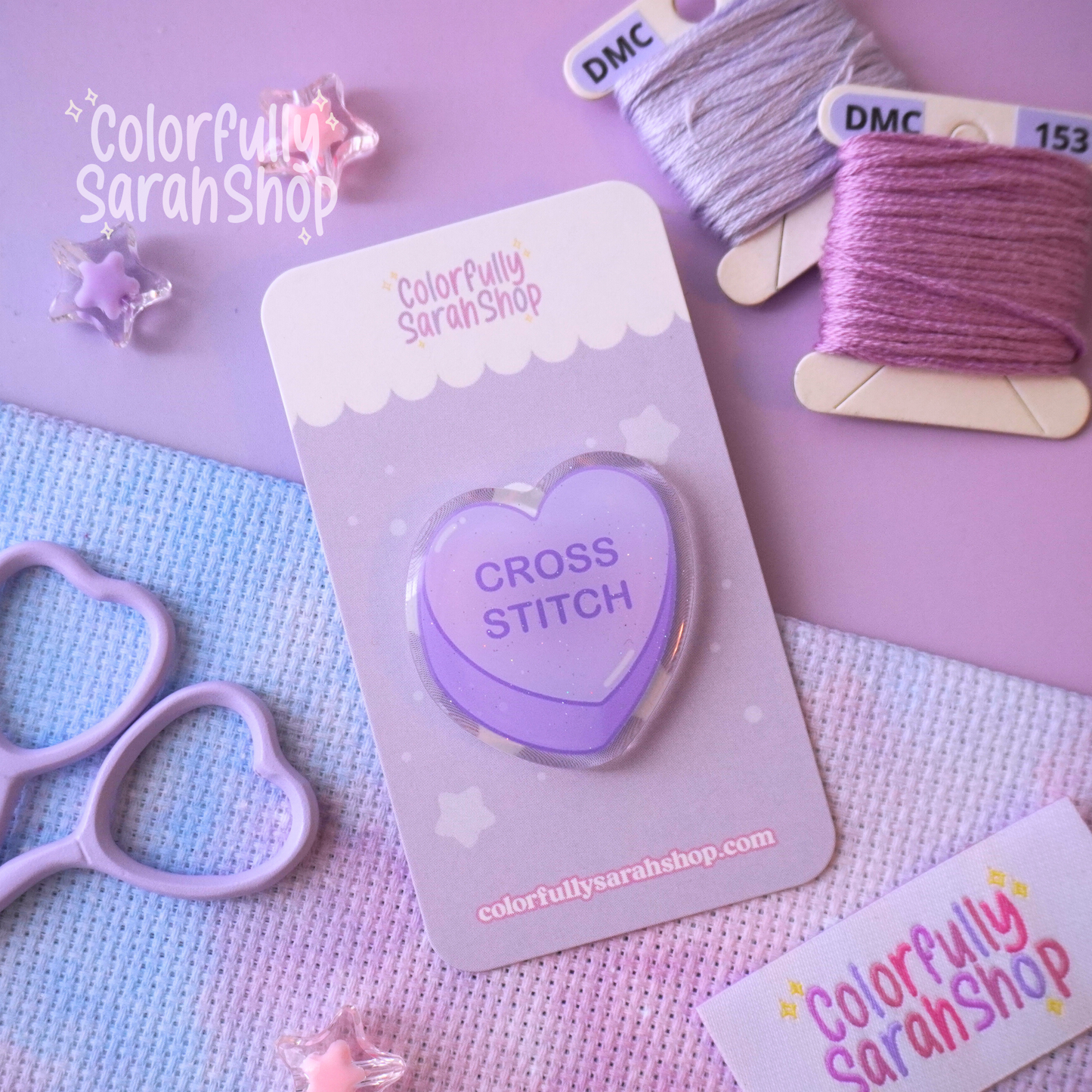 Candy Heart Needle Minder