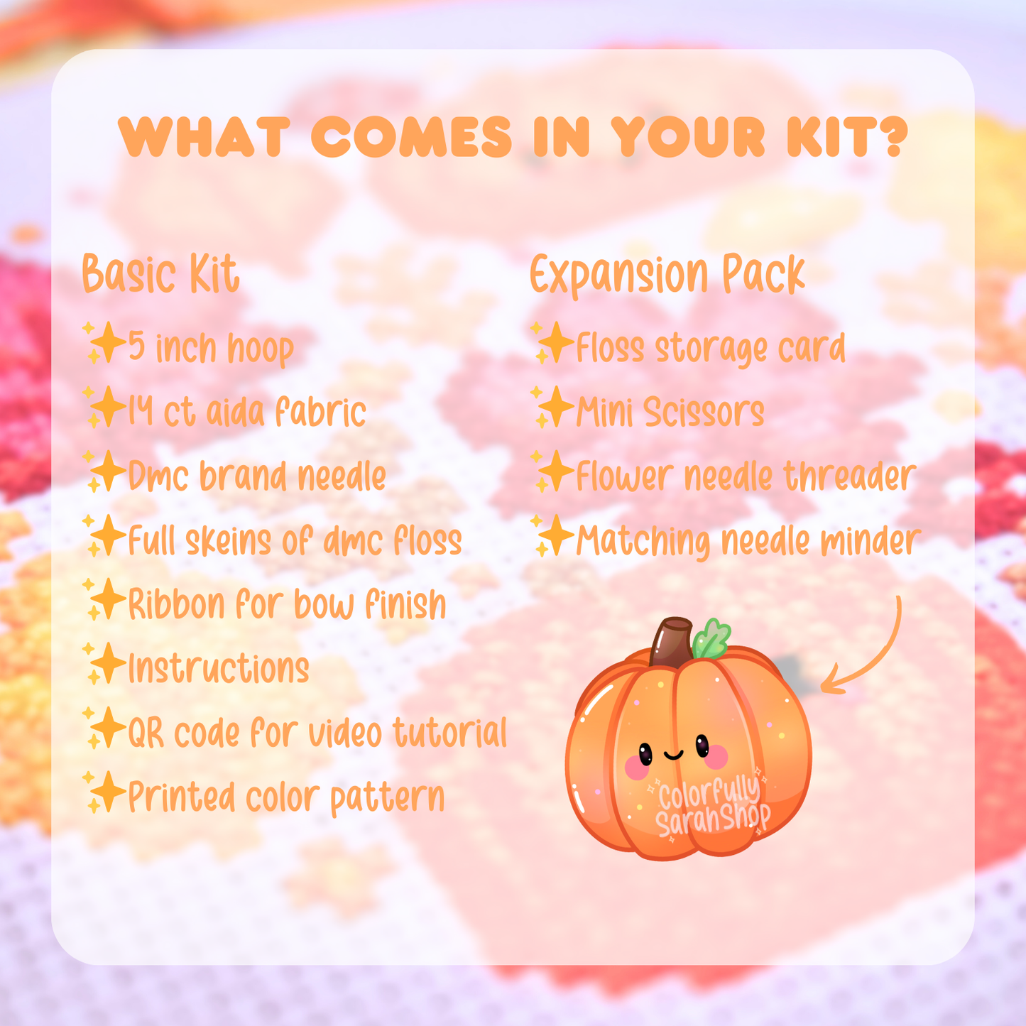 Kit- Fall Forest Cross Stitch