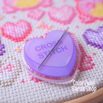 Candy Heart Needle Minder