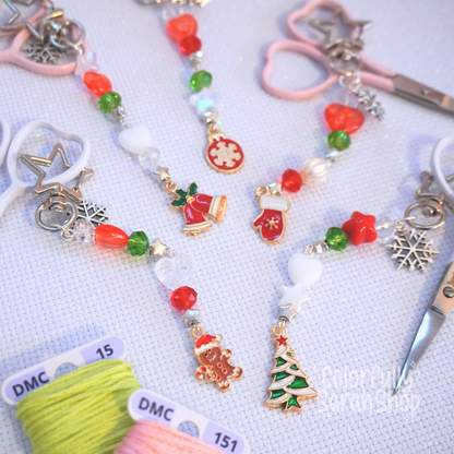 Christmas Beaded Scissor Fob