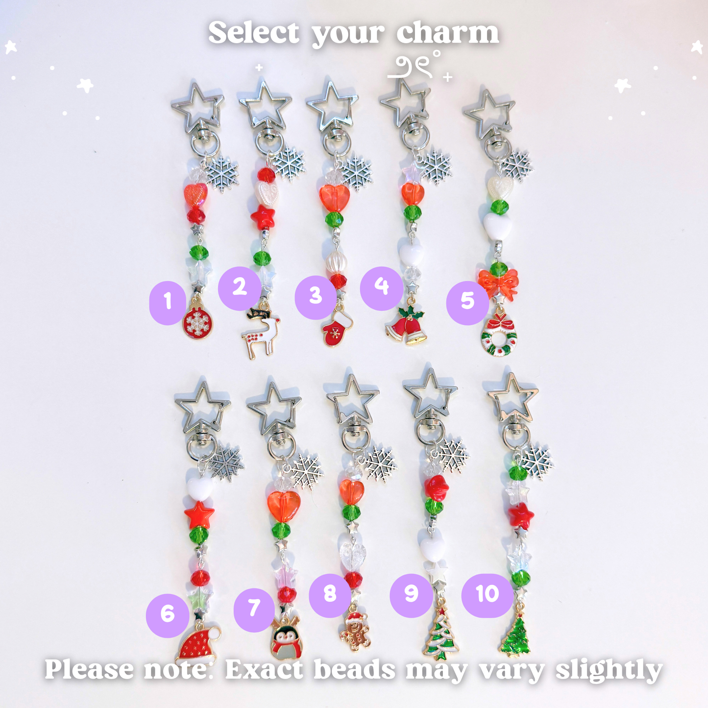 Christmas Beaded Scissor Fob