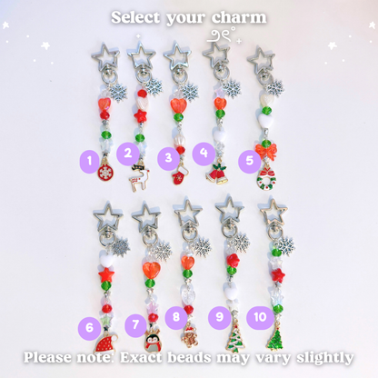 Christmas Beaded Scissor Fob