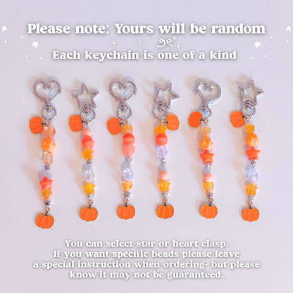 Pumpkin Beaded Scissor Fob