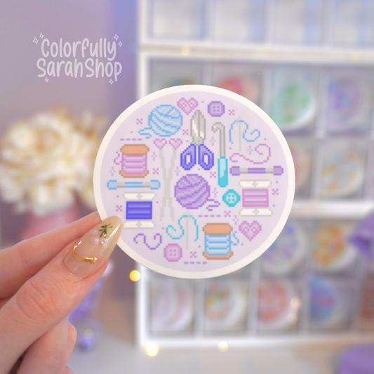 Colorful Stitching Sticker