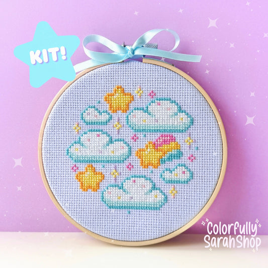 Kit- Cloud Cross Stitch