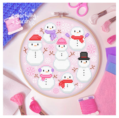 Snowmen Cross Stitch Pattern