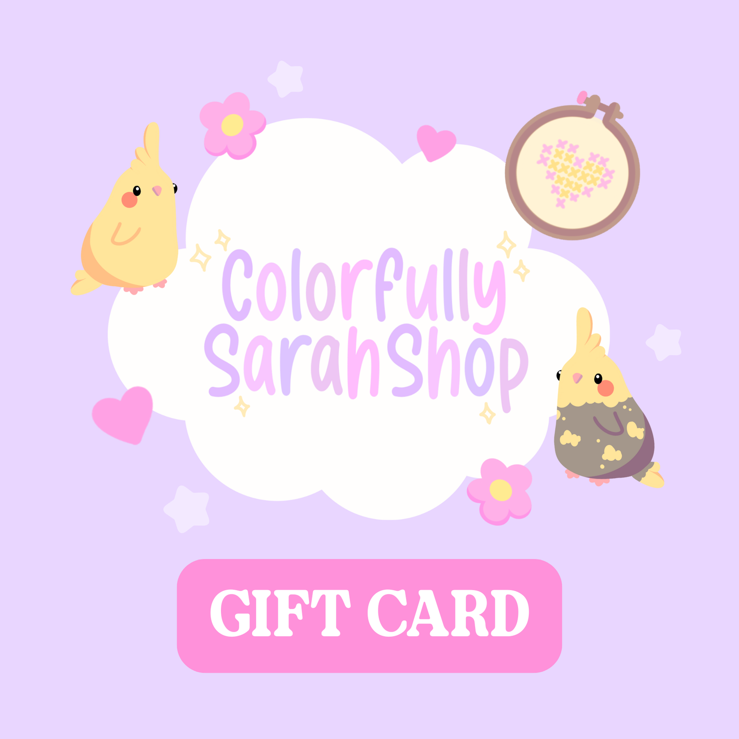 Colorfullysarahshop gift card