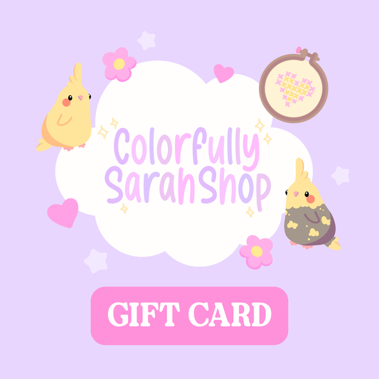 Colorfullysarahshop gift card