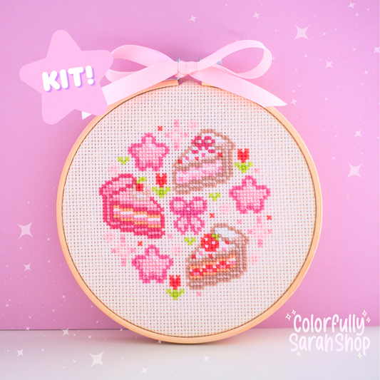 Kit- Cute Cakes Cross Stitch