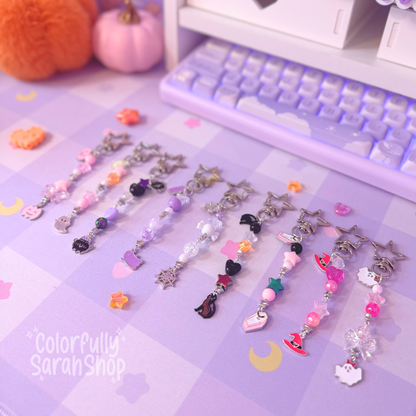 Pink & Purple Halloween Scissor Fobs